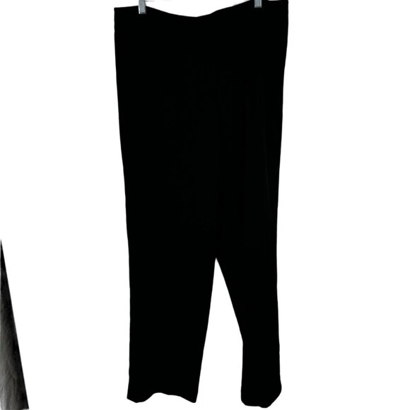 Talbots Women's wool Stretch Black Pants trousers lined Size 16 pockets - Picture 1 of 10
